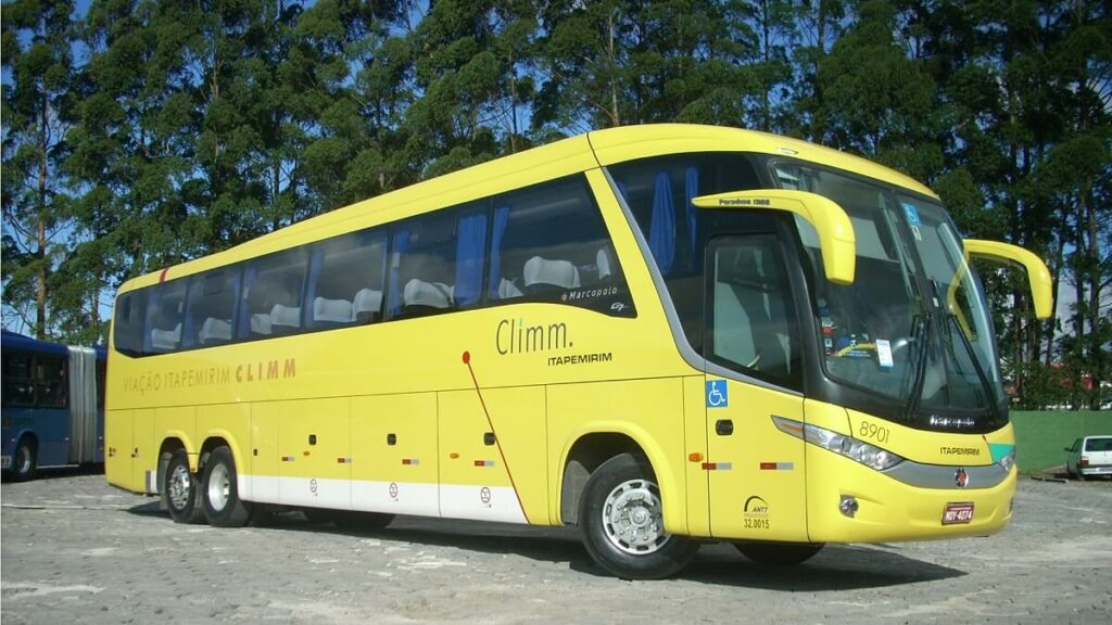 Ônibus utilizado pela Viação Itapemirim