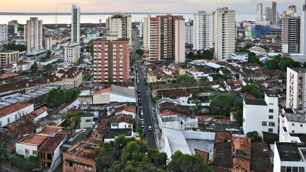 Vista aerea da cidade de Belém, Belém: viagens baratas no Pará