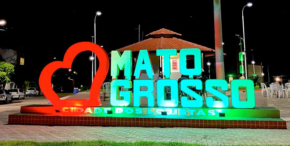 Letreiro na cidade dos lojistas, Viagens Baratas para Mato Grosso