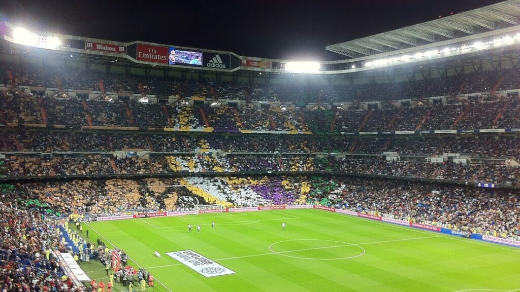 Estádio do real Madri em Madrid