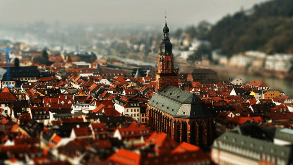 Linda imagem da cidade de Heidelberg